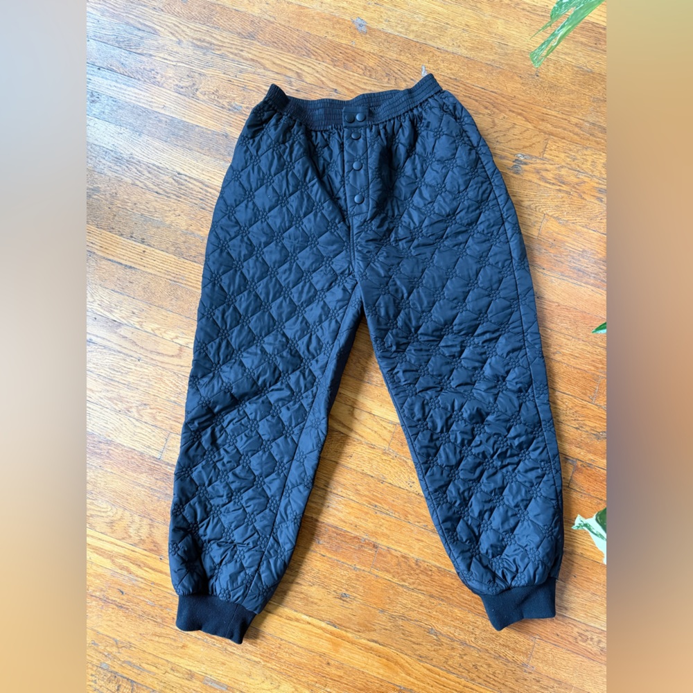Lisa Says Gah ✨🖤🌸 Franny Pant in Black Floral Quilt M/L